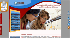 Desktop Screenshot of ijesrr.org